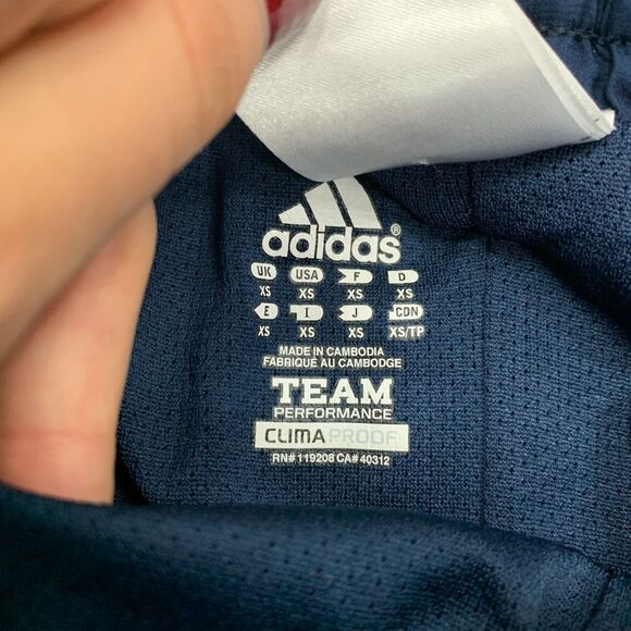 Adidas Track Pant Mens XS Drawstring Elastic Waist Team Performance Climaproof - Picture 4 of 16